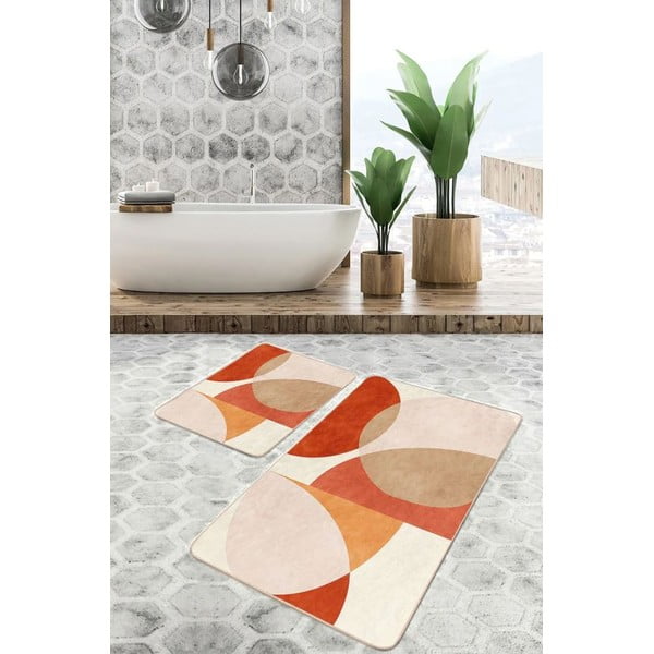 Set di tappetini per il bagno in velluto 2 pz 60x100 cm – Mila Home-image-3