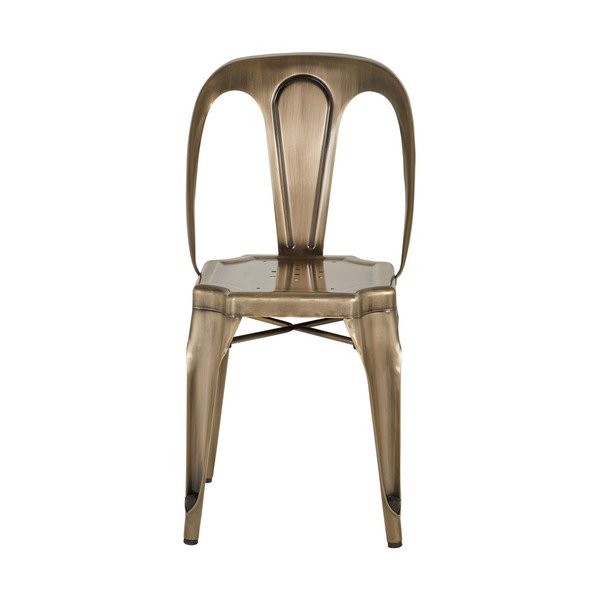 Sedia da pranzo color ottone in metallo Grange – Premier Housewares-image-2