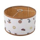 Paralume da bambini bianco/marrone con paralume in tessuto ø 34 cm Agnes – Bloomingville Mini