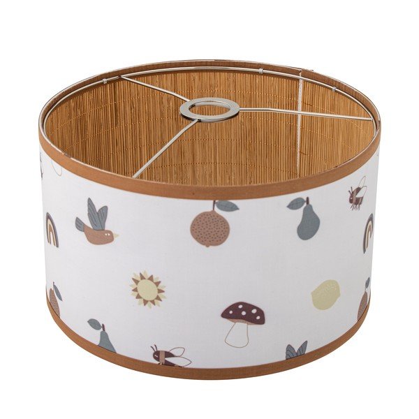 Paralume da bambini bianco/marrone con paralume in tessuto ø 34 cm Agnes – Bloomingville Mini