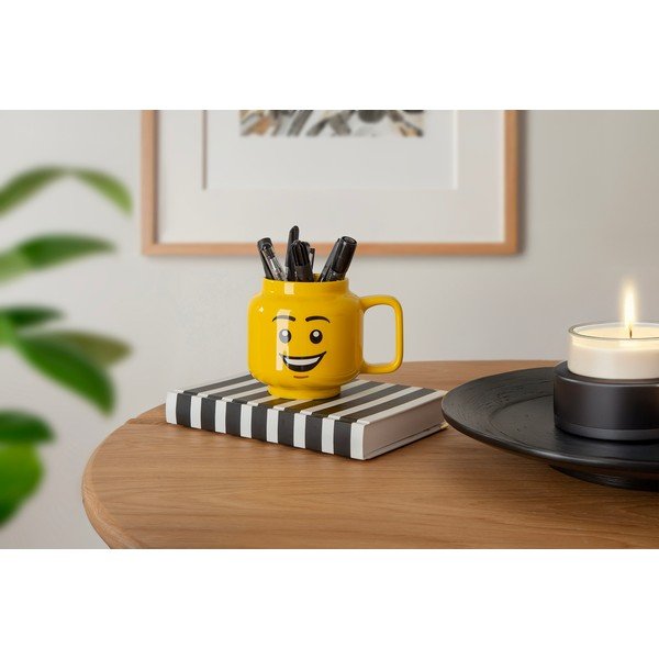 Tazza per bambini in ceramica gialla 530 ml Head - LEGO®-image-1