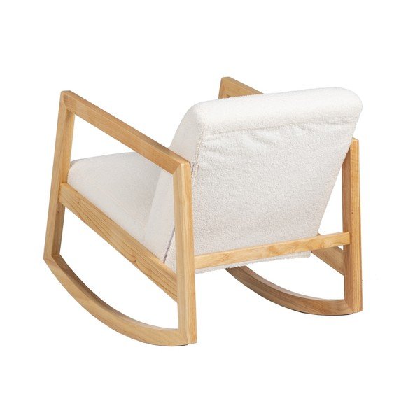 Sedia a dondolo bianca - Ixia-image-3