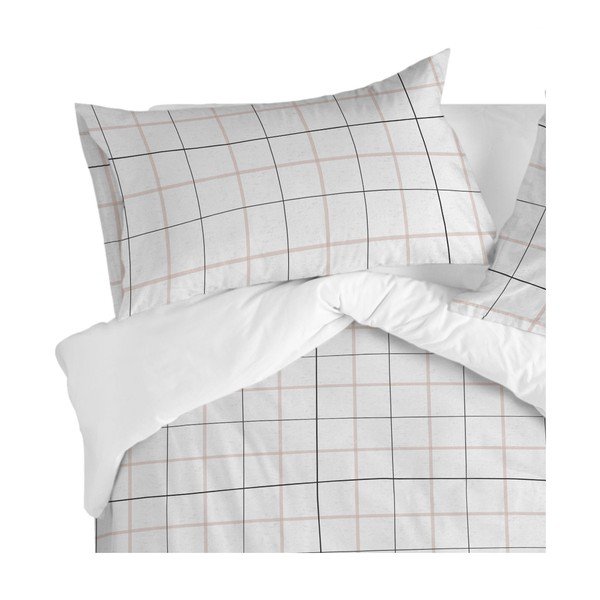 Set di 2 federe in cotone, 50 x 75 cm Tartan - Blanc-image-2