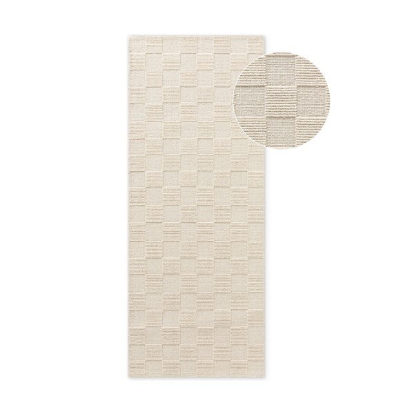 Passatoia color crema in lana tessuta a mano 80x200 cm Scala – Villeroy&Boch