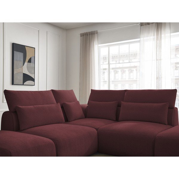 Divano angolare componibile rosso reclinabile Jana – Bobochic Paris-image-2