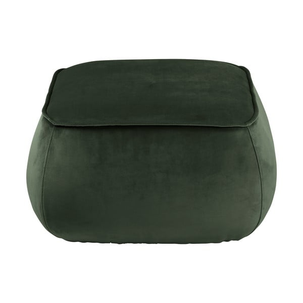 Pouf in velluto verde scuro , 60 x 60 cm Mie - Actona