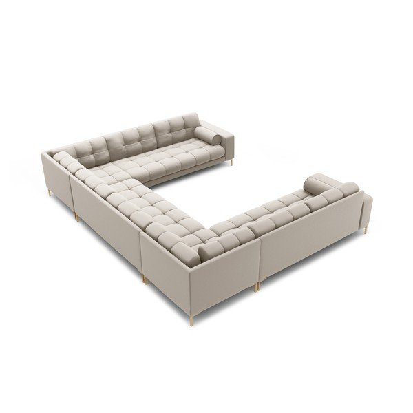 Divano angolare a U beige Bali - Cosmopolitan Design-image-4