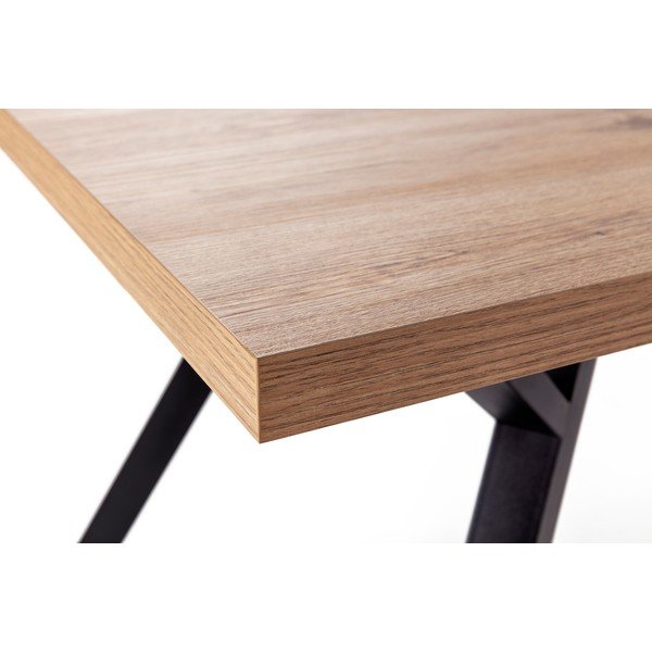 Tavolo da pranzo con piano in rovere massiccio 90x160 cm Marion – Marckeric-image-4