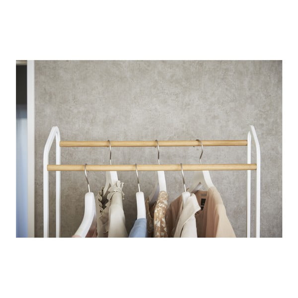 Appendiabiti mobile in metallo bianco Tower - YAMAZAKI-image-4