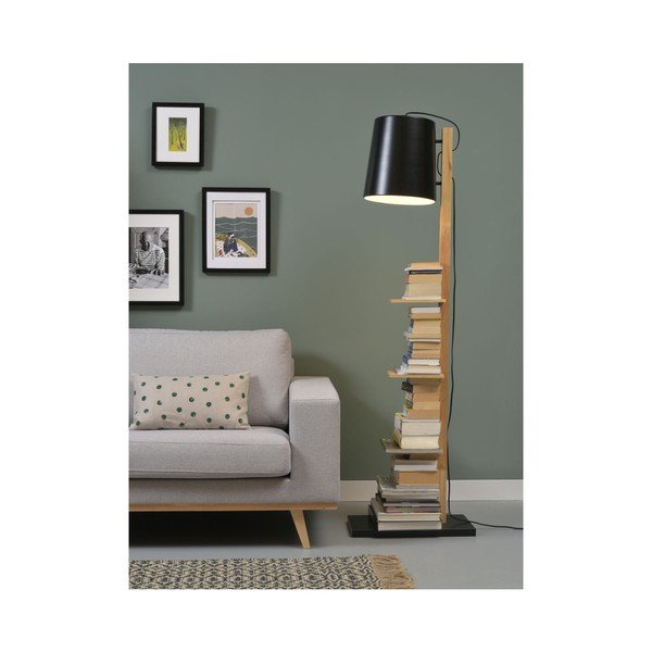 Lampada da terra nera con paralume in metallo (altezza 168 cm) Cambridge - it's about RoMi-image-3