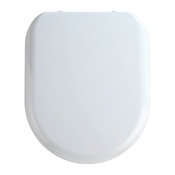 Sedile per wc bianco con chiusura facilitata , 44 x 37 cm Santana - Wenko