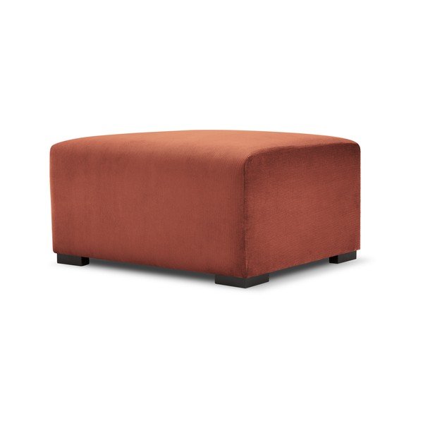 Pouf in velluto a coste rosa Hobart - Cosmopolitan Design