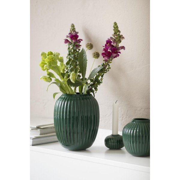 Vaso in ceramica verde pasquale Hammershøi - Kähler Design-image-3