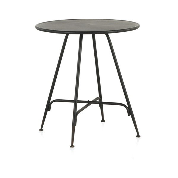 Černý kovový barový stolek Geese Industrial Style, výška 75 cm