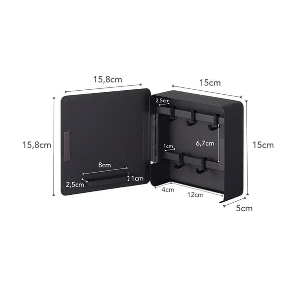 Armadietto a muro per chiavi in metallo Tower - YAMAZAKI-image-4