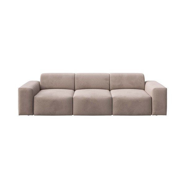 Divano beige rivestito in velluto a coste 285 cm Villet – Rodier