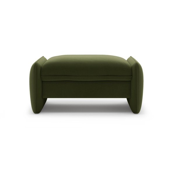 Poggiapiedi verde con rivestimento in velluto Georgia – Micadoni -image-1