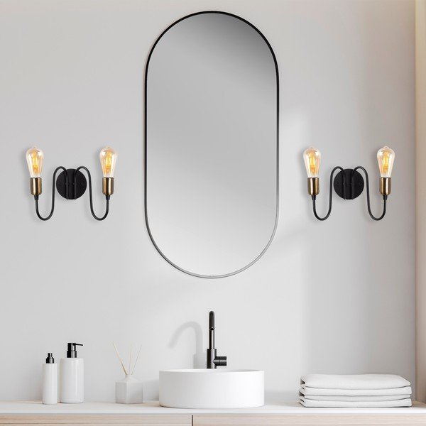 Lampada da parete nera Firat - Opviq lights-image-1