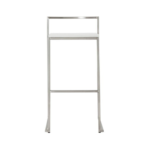 Sedia da bar con seduta bianca Meto, altezza seduta 74 cm - Kokoon-image-3