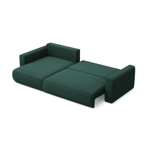 Divano angolare verde allungabile/con contenitore (con penisola a sinistra/con chaise lounge) Kapua – Makamii-image-4
