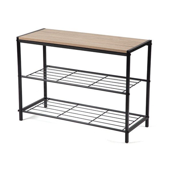 Scarpiera nera in acciaio 63x44x30 cm Asten – Bonami Essentials