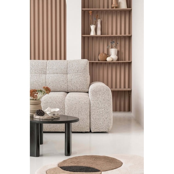 Divano angolare componibile beige allungabile/con contenitore (con penisola a sinistra) Lulu – Miuform-image-3