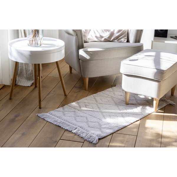 Tappeto da bagno grigio in cotone biologico, 60 x 90 cm Urla - Wenko-image-4