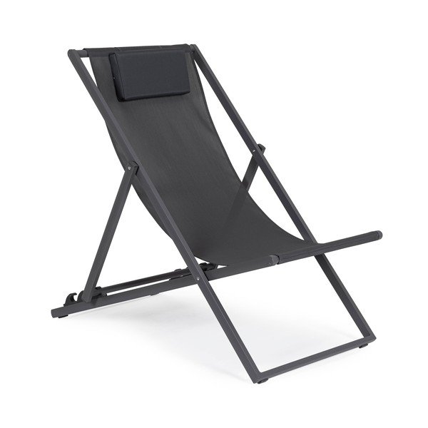 Sdraio da giardino color antracite in metallo regolabile/pieghevole Taylor – Bizzotto