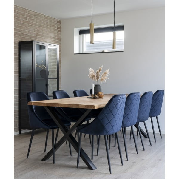 Tavolo da pranzo con piano in rovere massiccio 95x240 cm Toulon – House Nordic-image-1