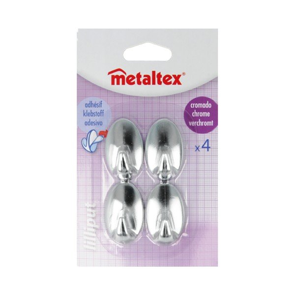 Set di 4 ganci autoadesivi in plastica Greg - Metaltex-image-2