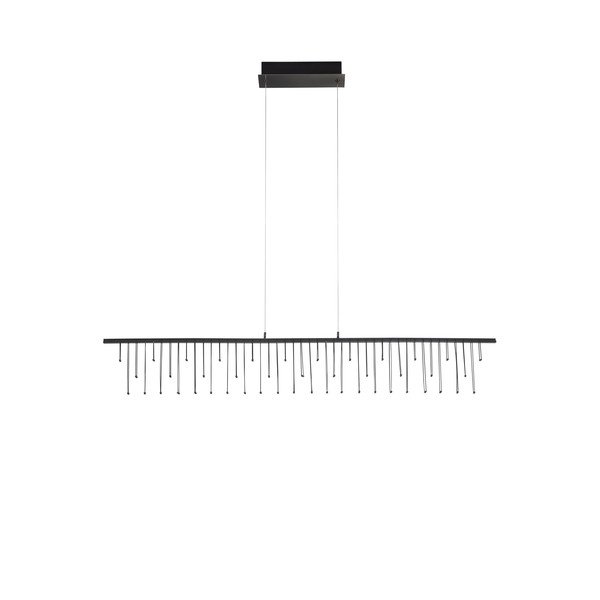 Lampadario LED color argento lucido in alluminio con intensità regolabile Stellar – Nova Luce-image-3