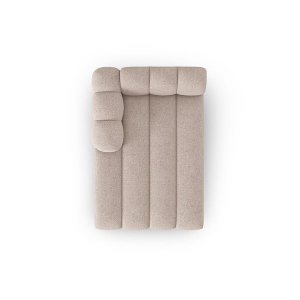 Chaise longue componibile beige (con penisola a sinistra) Lupine – Micadoni Home-image-3