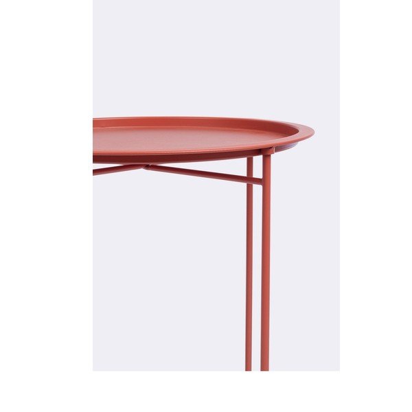 Tavolino da giardino rotondo in acciaio ø 46 cm Austin – Bizzotto-image-1