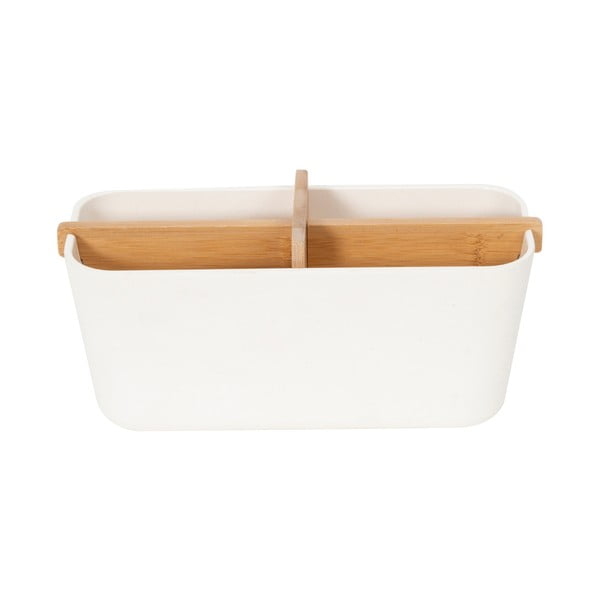 Organizzatore da bagno bianco Ecologic, 21 x 8 cm - Compactor