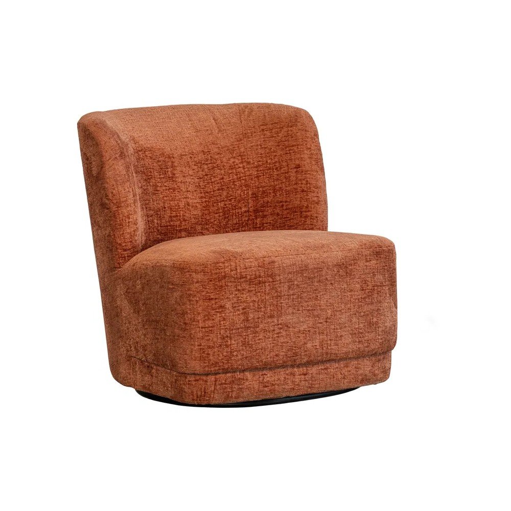 Poltrona in velluto arancione Atty - WOOOD | Poltrone