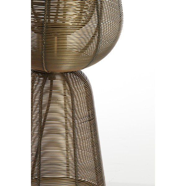 Lampada da tavolo color bronzo in metallo (altezza totale 42 cm) Aboso – Light & Living-image-2