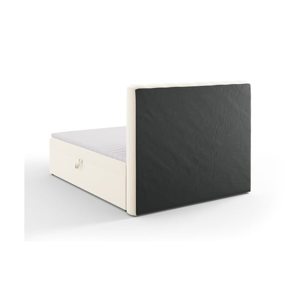 Letto boxspring beige con contenitore 160x200 cm Gina - Milo Casa-image-4
