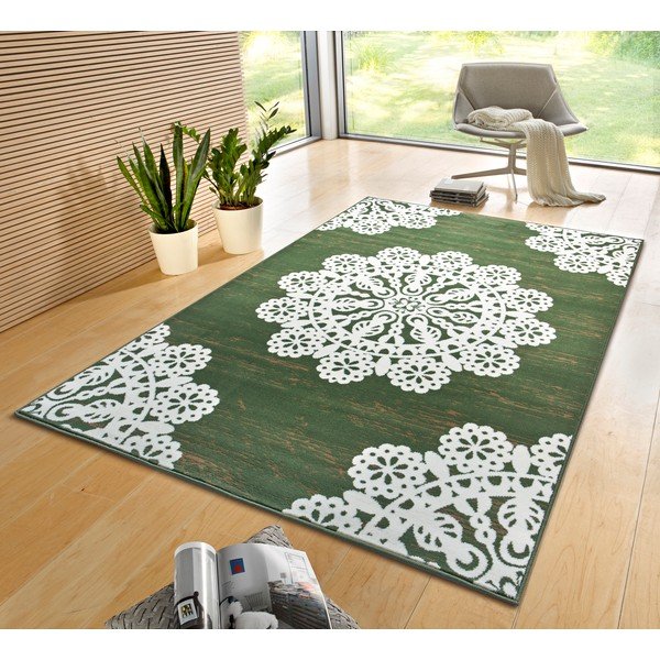 Tappeto verde 150x80 cm Lace - Hanse Home-image-1