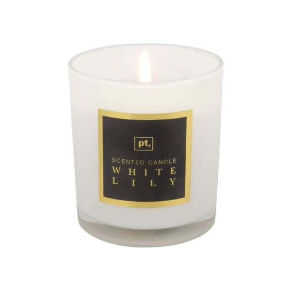 Svíčka s vůní bílé lilie PT LIVING Scented Candle, doba hoření 35 hodin