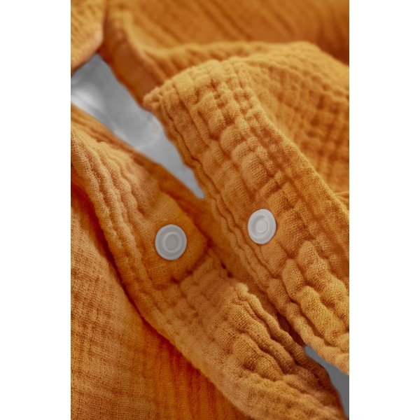 Set copripiumino e federa color senape in mussola per letto singolo 140x200 cm Amilia – Jotex-image-2