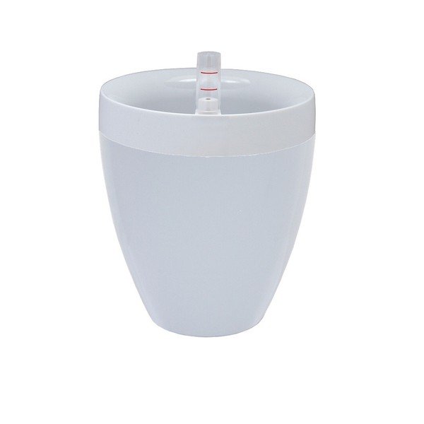 Vaso bianco autoinnaffiante Calimera A2, ø 35 cm - Plastia
