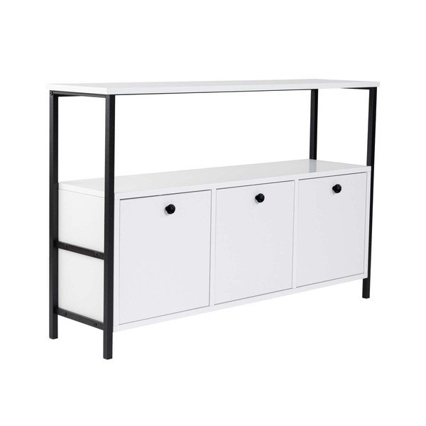 Tavolo consolle bianco opaco 29,5x120 cm Solace – Kalune Design-image-2
