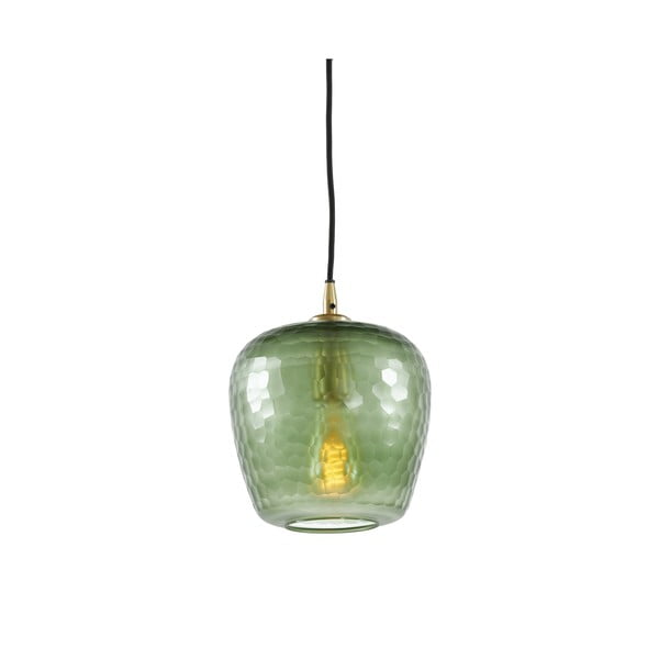Lampada da soffitto verde con paralume in vetro ø 17 cm Danita - Light & Living