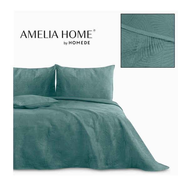 Copriletto color petrolio 240x260 cm Palsha – Restilo-image-4