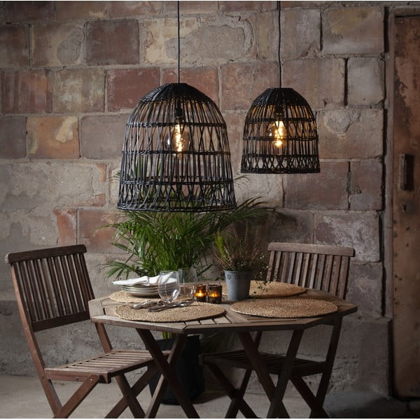 Paralume nero ø 30 cm Knute - Star Trading-image-1