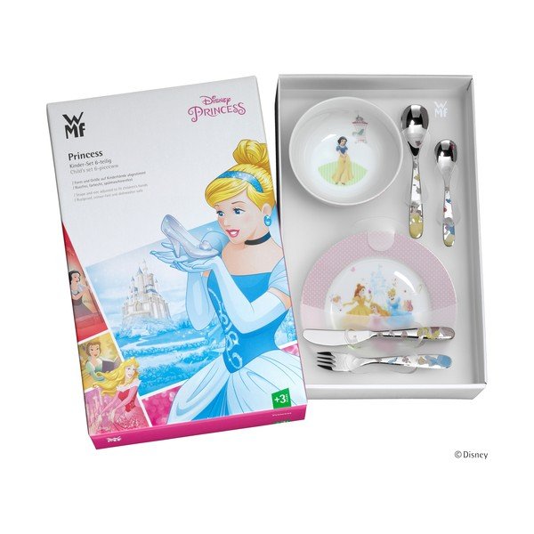 Set di 6 pezzi di posate e stoviglie in acciaio inox Princess per bambini Disney Princess - WMF-image-1