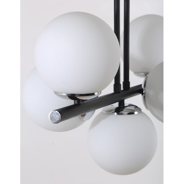 Lampada da soffitto bianca e nera con paralume in vetro ø 15 cm Sail - Squid Lighting-image-4