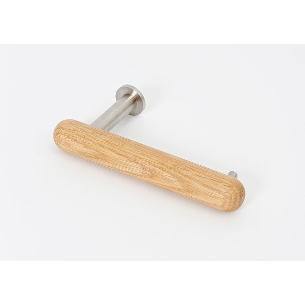 Porta carta igienica a parete in legno di quercia Yoku - Wireworks-image-1