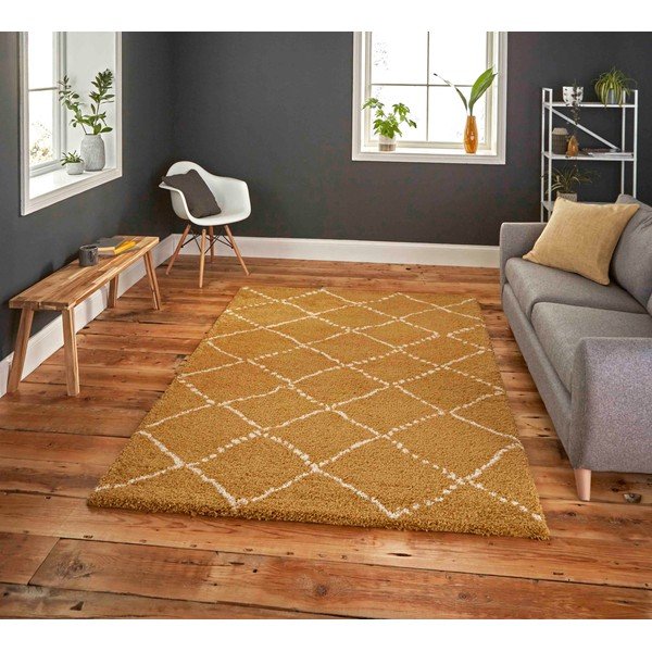 Tappeto giallo senape , 160 x 220 Royal Nomadic - Think Rugs-image-1