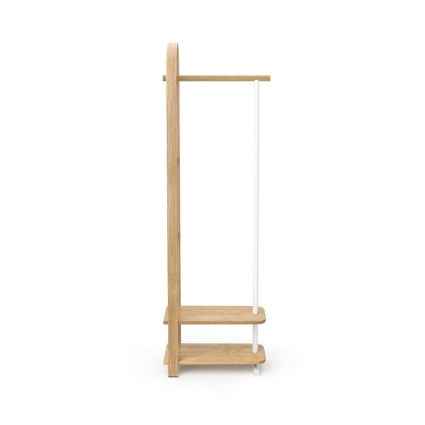 Set di mobili da ingresso di colore naturale in frassino massiccio 37x167x54 cm Bellwood – Umbra-image-2